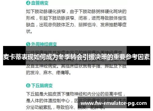 麦卡蒂表现如何成为冬季转会引援决策的重要参考因素 麦卡蒂表现如何成为冬季转会引援决策的重要参考因素